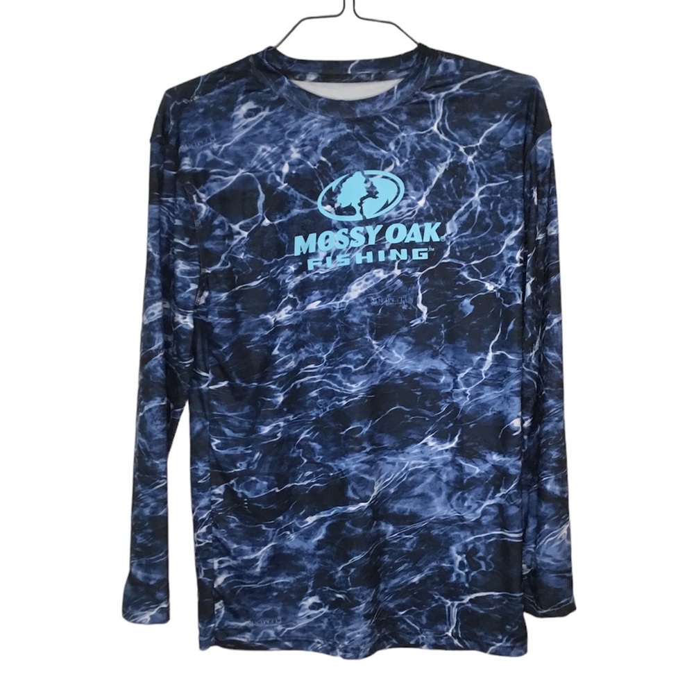 Mossy Oak Long Sleeve Men’s Fishing Shirt - Size Large- EUC